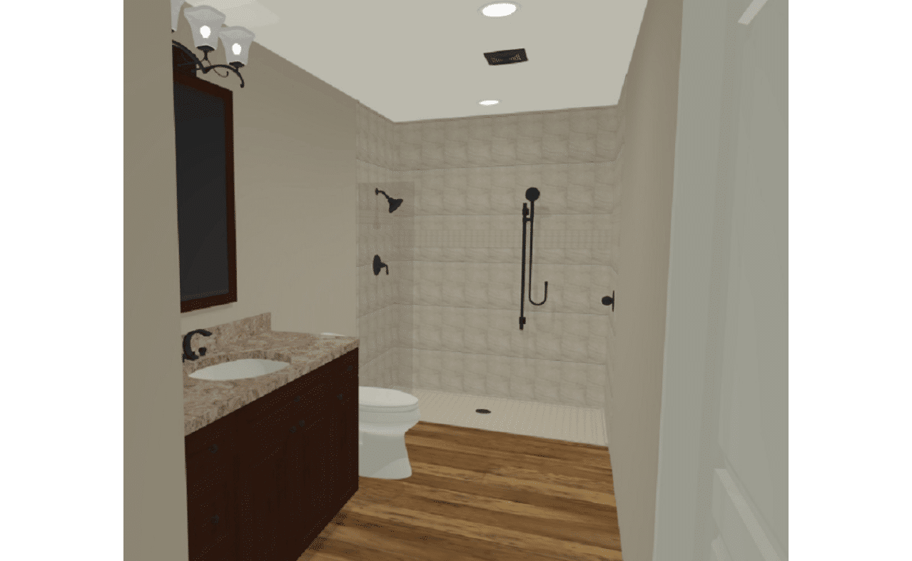 Simple bathroom 3D remodel