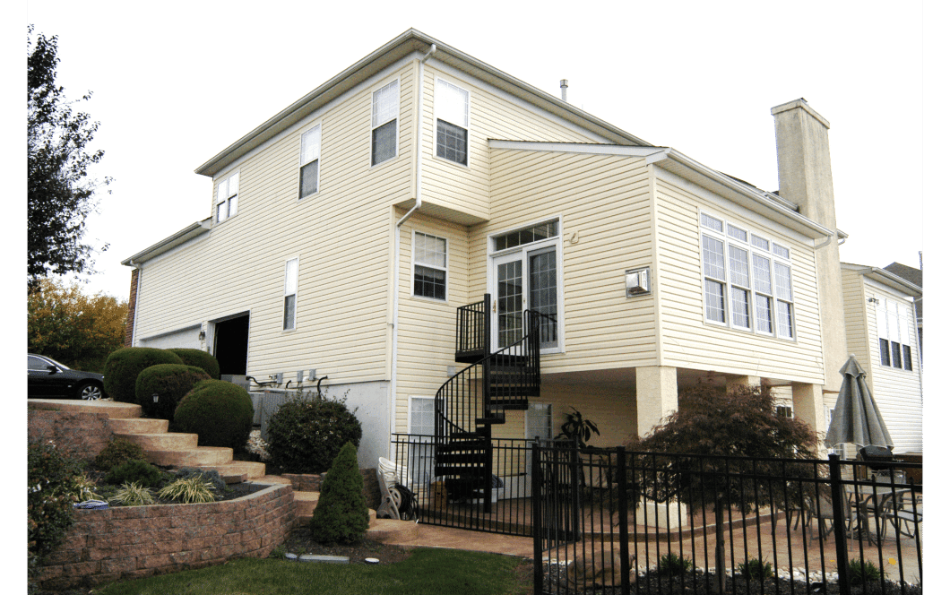 Exterior view of breakfast room addition