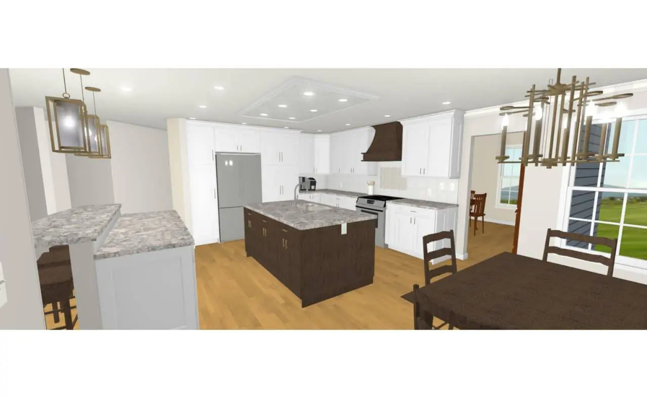 lavish kitchen design 3D model