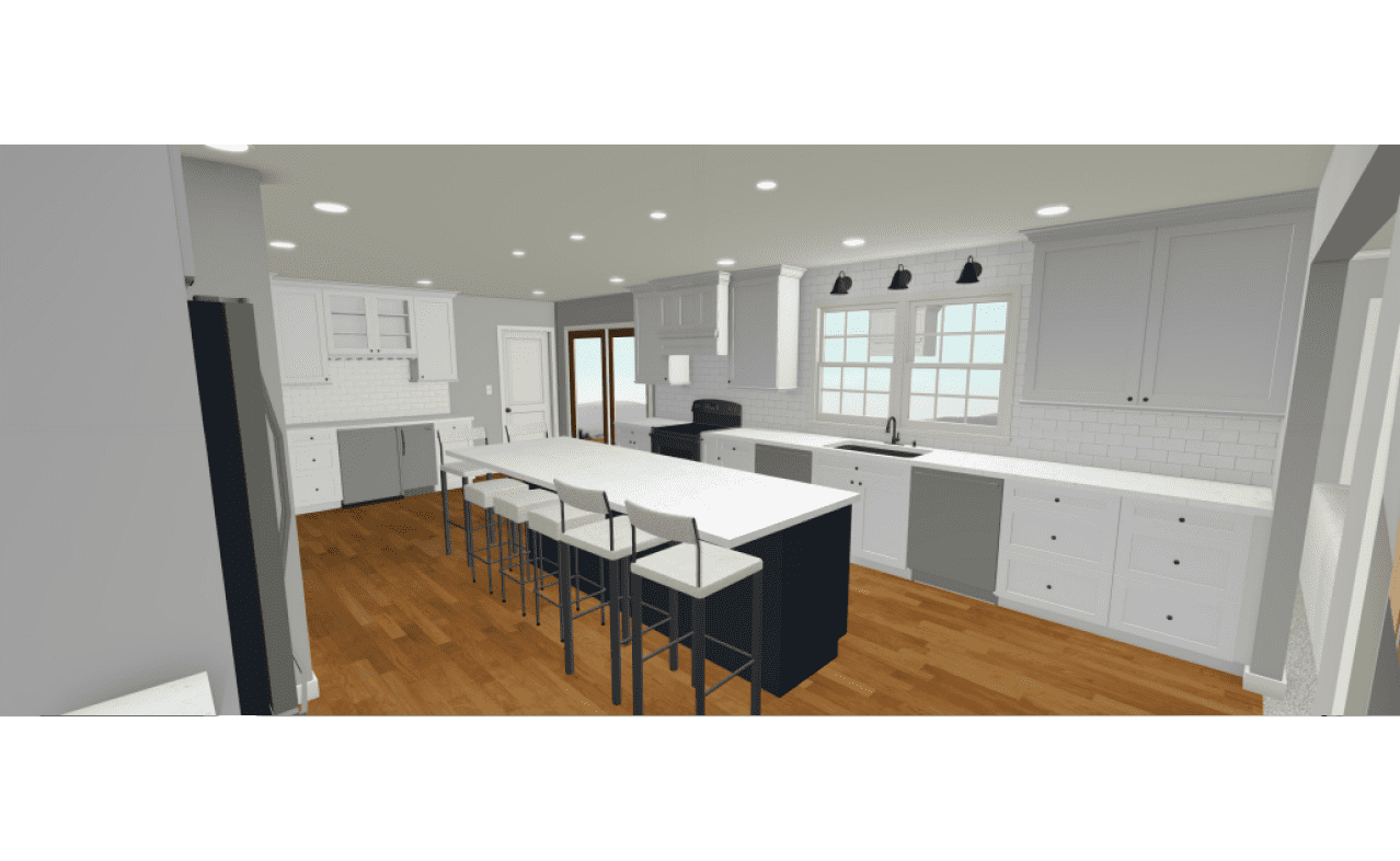 family kitchen 3D model
