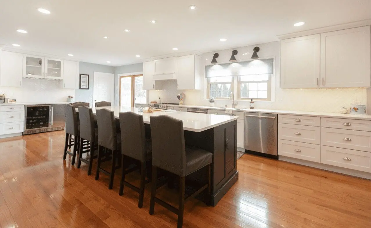 Completed large kitchen remodel