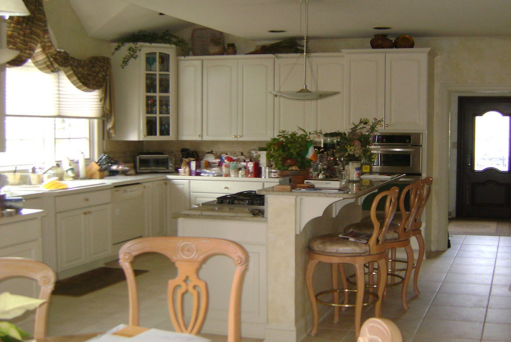 Lansdale kitchen before remodeling project with outdated cabinets
