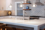 quartz countertops on kitchen island
